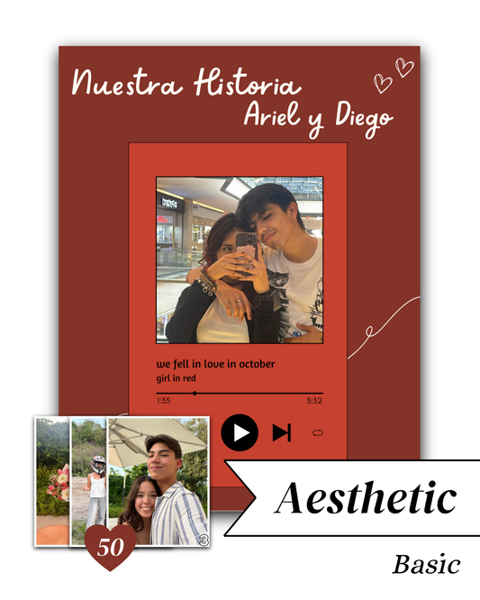 Álbum Aesthetic - Basic 50 Estampas