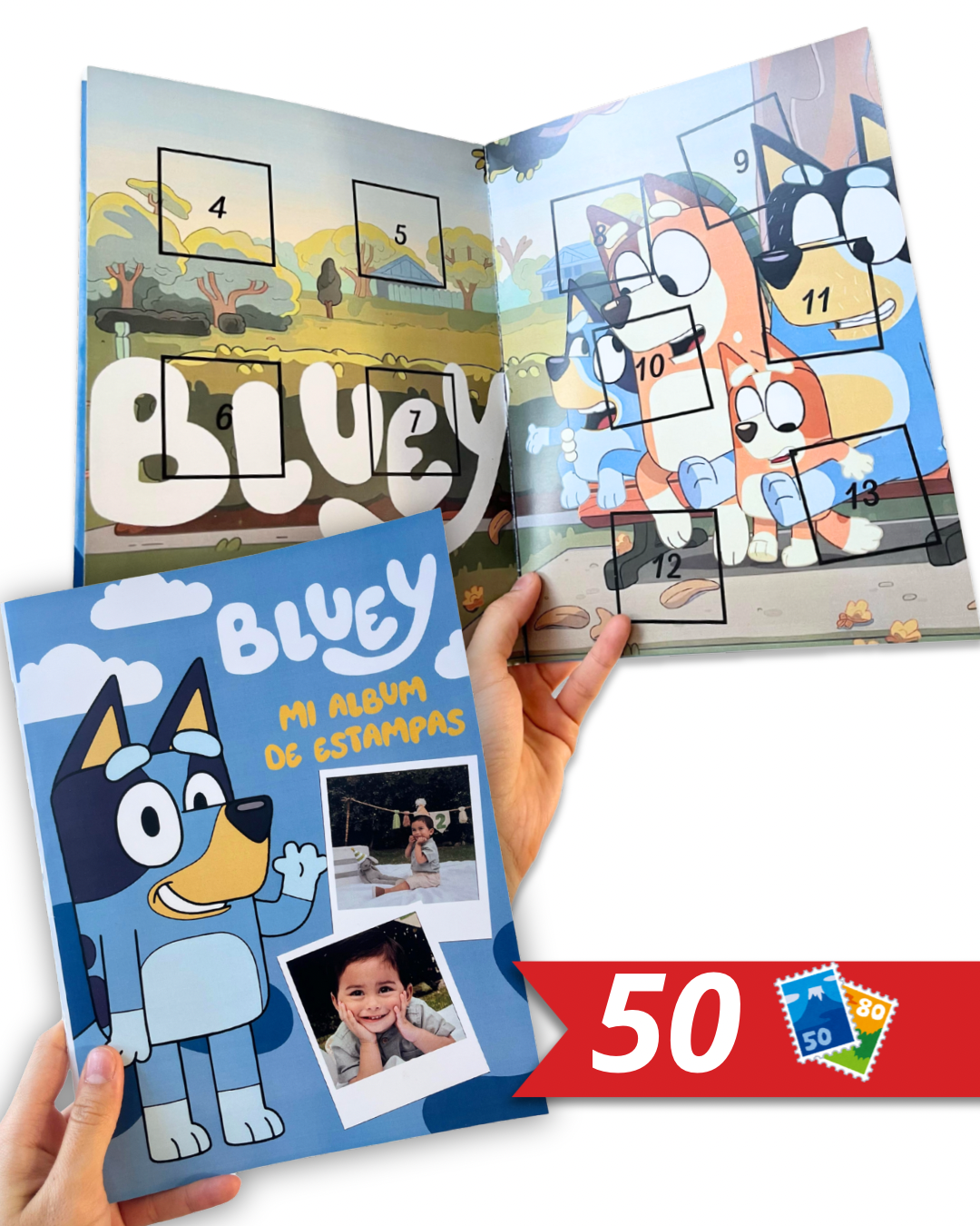 Álbum 50 Estampas "Bluey"