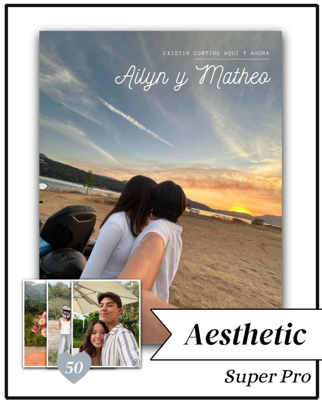 Álbum Aesthetic - SUPER PRO 50 Estampas
